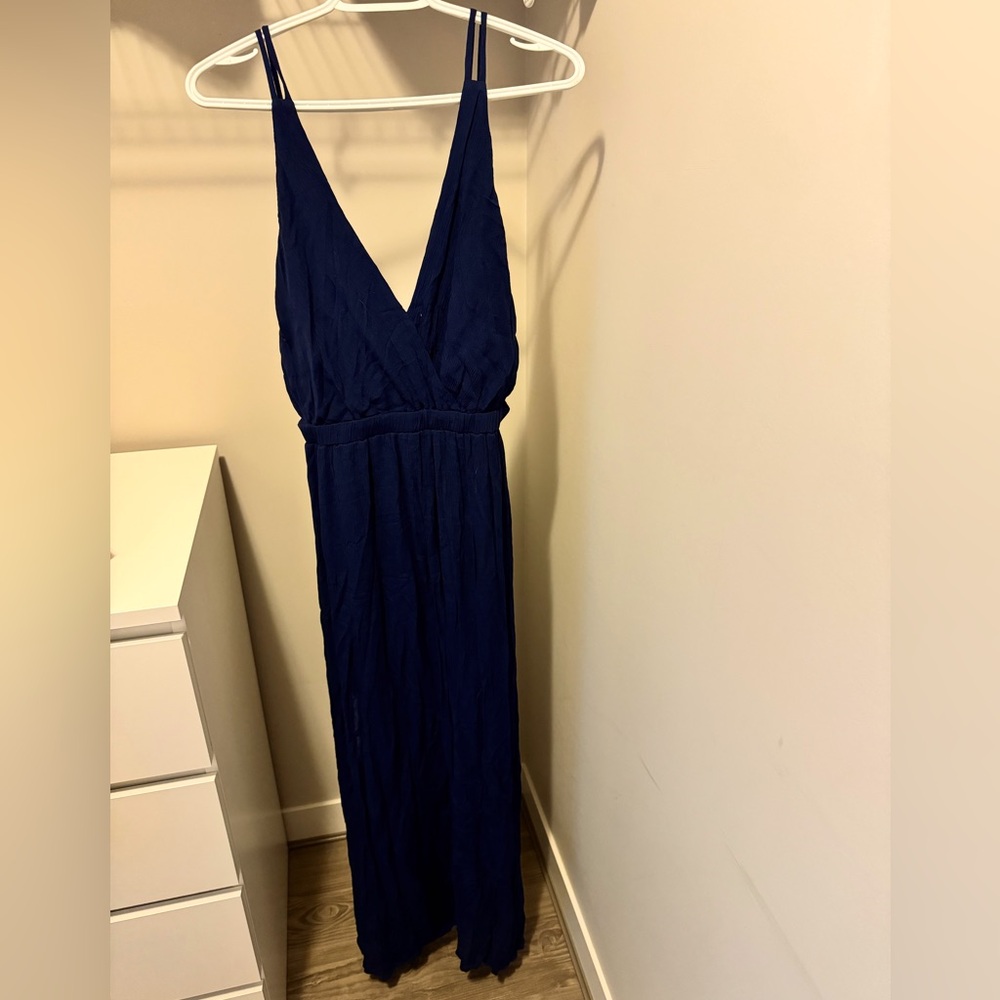Navy maxi dress